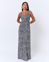 Robe maxi imprimée