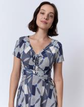 Robe courte imprimée