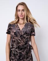 Robe courte bicolore