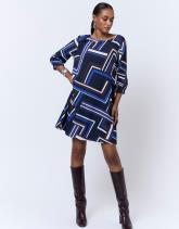 Robe courte imprimé graphique