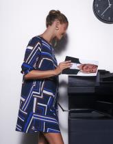 Robe courte imprimé graphique