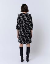 Robe courte imprimé à fleurs