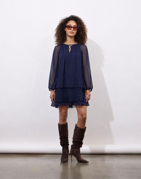 Robe courte unie