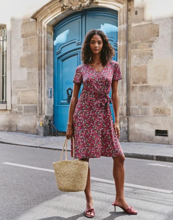Robe courte imprimé à fleurs