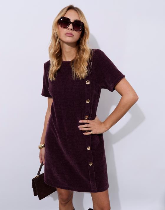 Robe courte unie