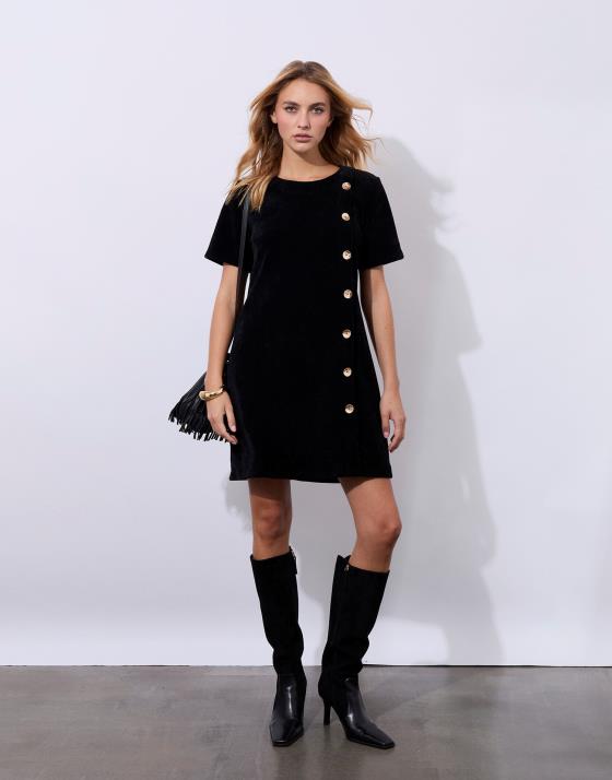 Robe courte unie