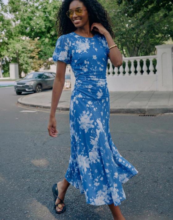 Robe longue imprimée