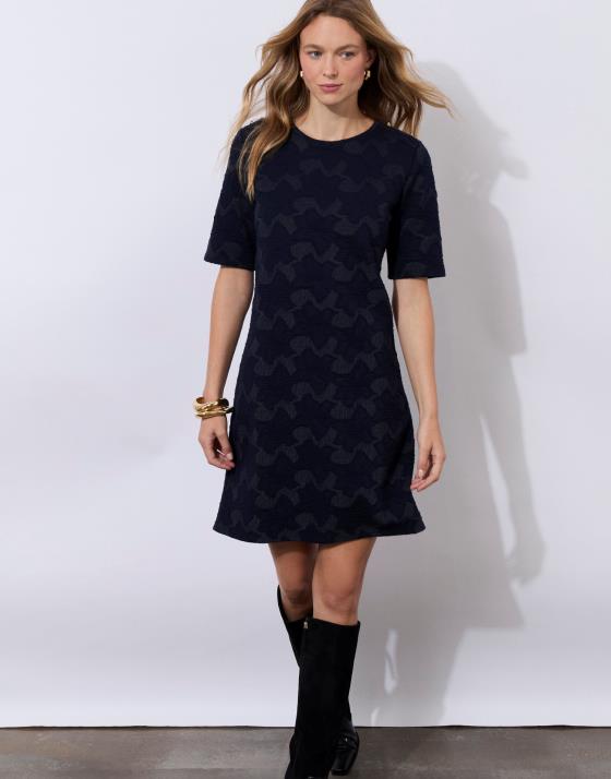 Robe courte jacquard