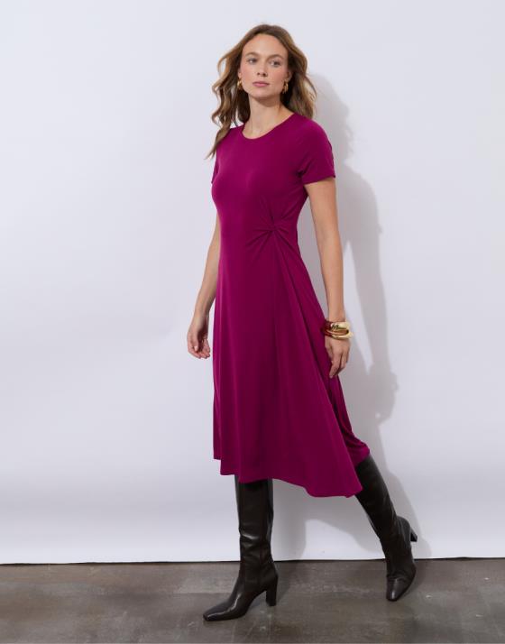 Robe courte unie