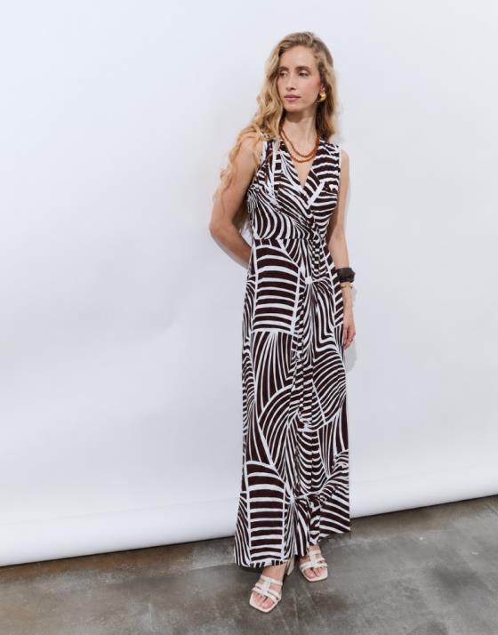 Robe longue imprimée
