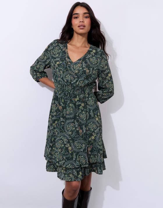 Robe midi imprimée