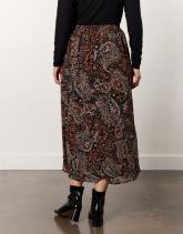 Jupe longue droite imprimée