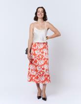 Jupe courte imprimé à fleurs