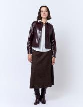 Jupe longue imprimé léopard