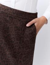 Jupe longue imprimé léopard