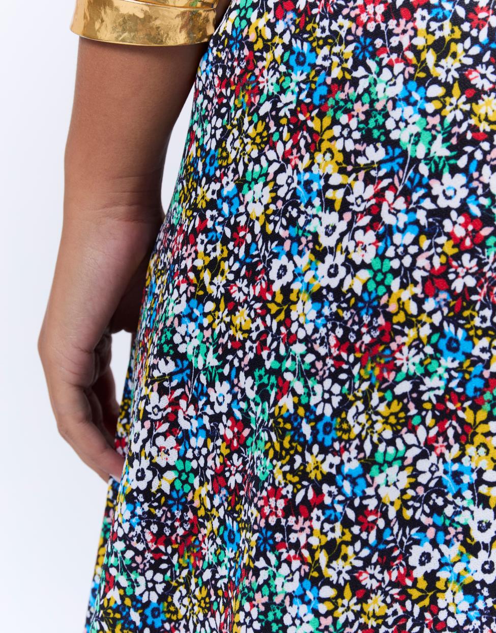 Robe midi Patience en lin à fleurs en rose - Zimmermann