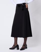Jupe midi évasée unie