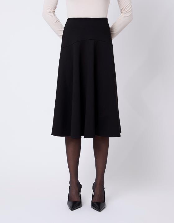 Jupe Bleue Neuve Jacqueline Riu - Taille 2, Style Classique Et Intemporel