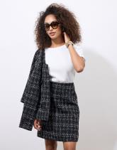 Jupe courte tweed