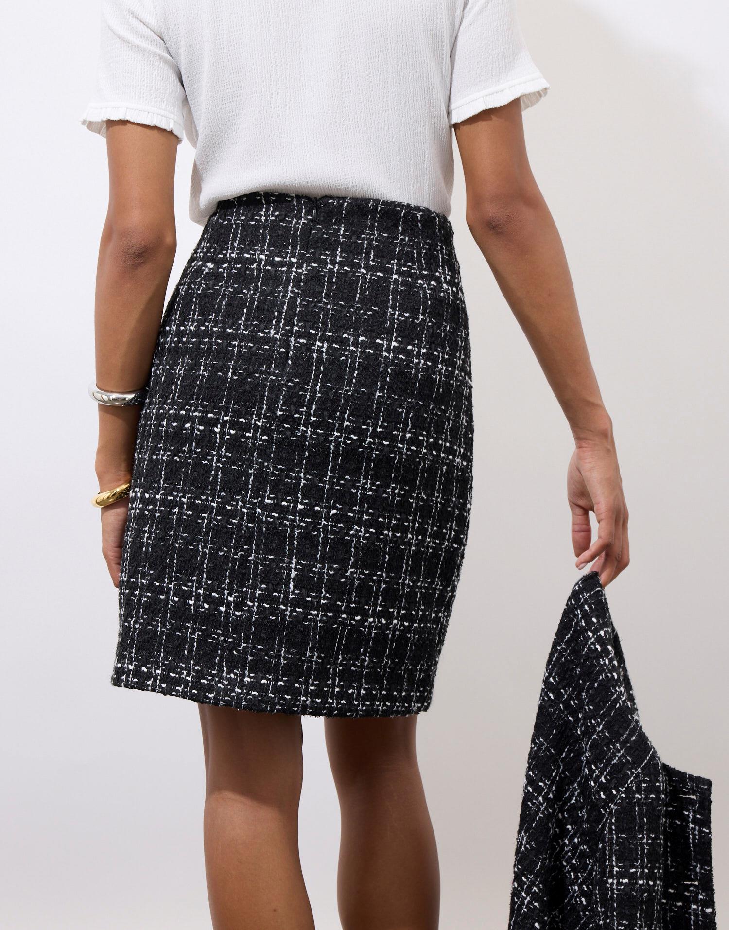 Jupe courte tweed