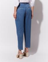 Pantalon cropped rond uni