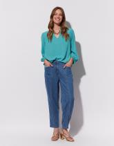 Pantalon cropped rond uni