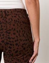 Pantalon 7/8 slim imprimé léopard