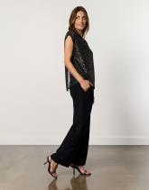 Pantalon long large uni