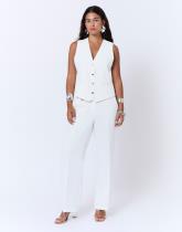 Pantalon long large uni