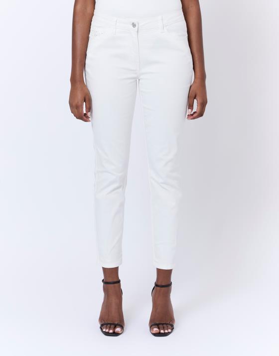 Pantalon 7/8 slim uni