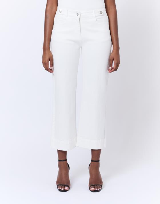 Pantalon cropped uni