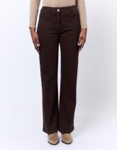 Pantalon long flare uni