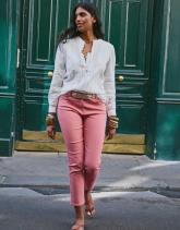 Pantalon 7/8 slim uni