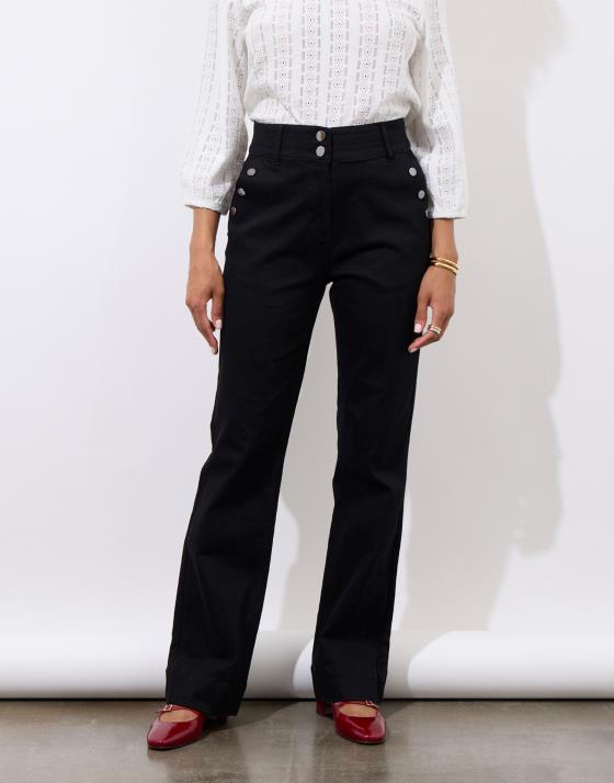 Pantalon long bootcut uni
