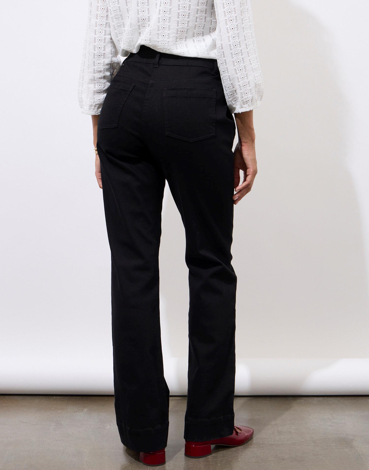 Pantalon long bootcut uni