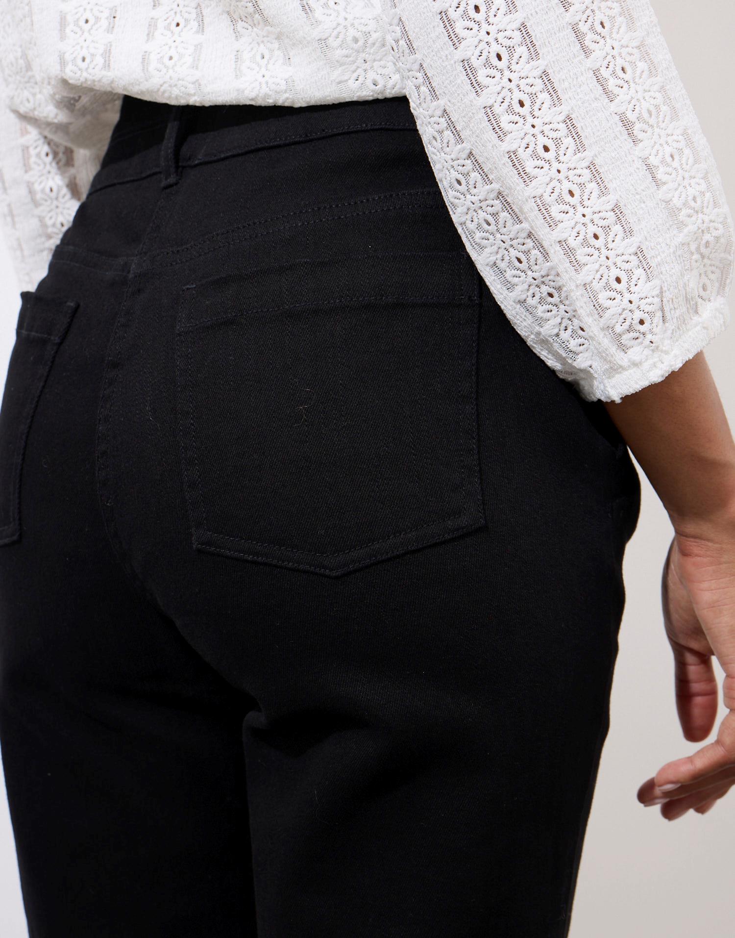 Pantalon long bootcut uni