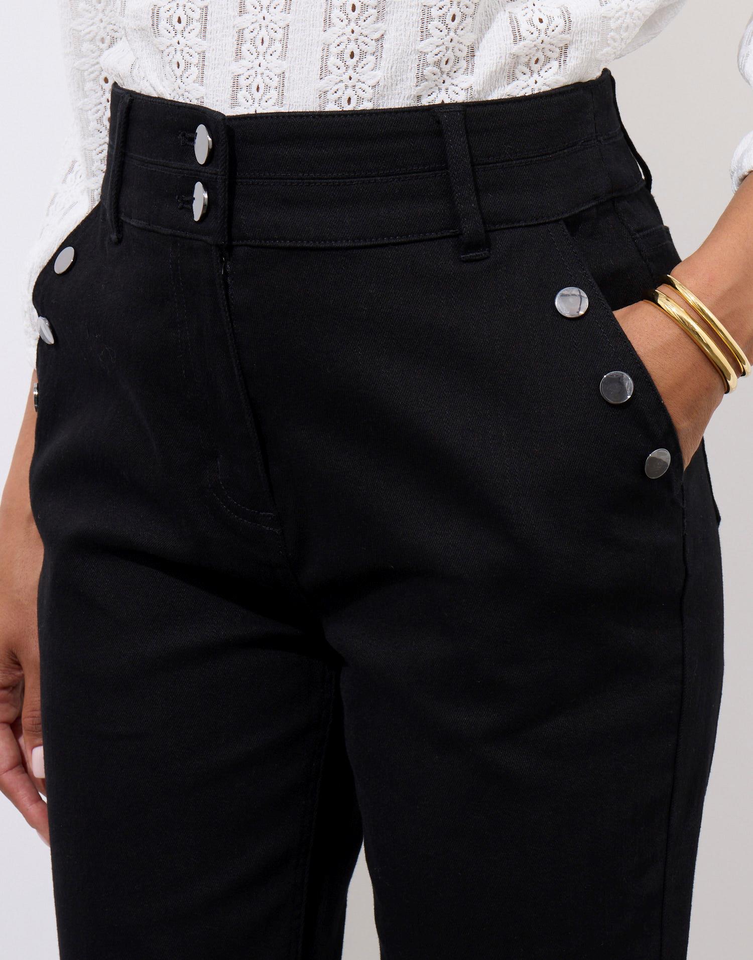 Pantalon long bootcut uni