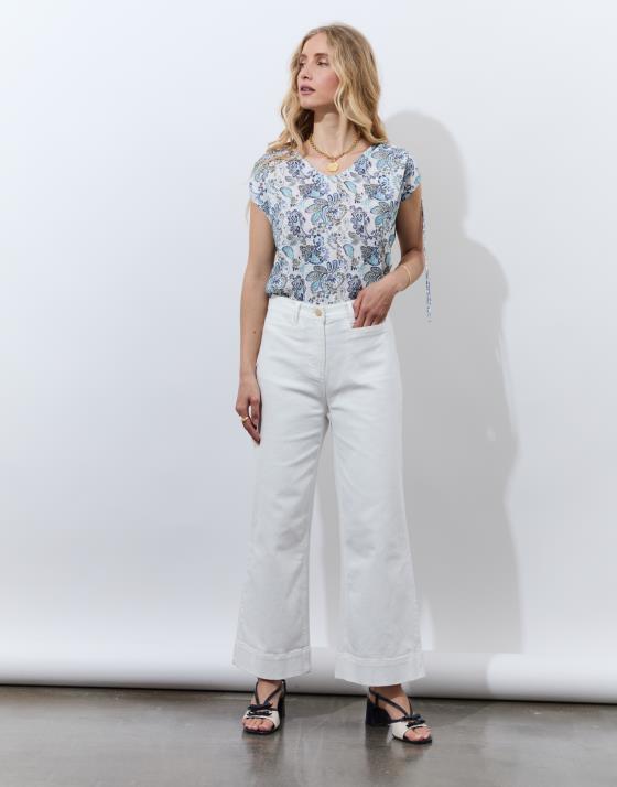 Pantalon cropped Wide uni