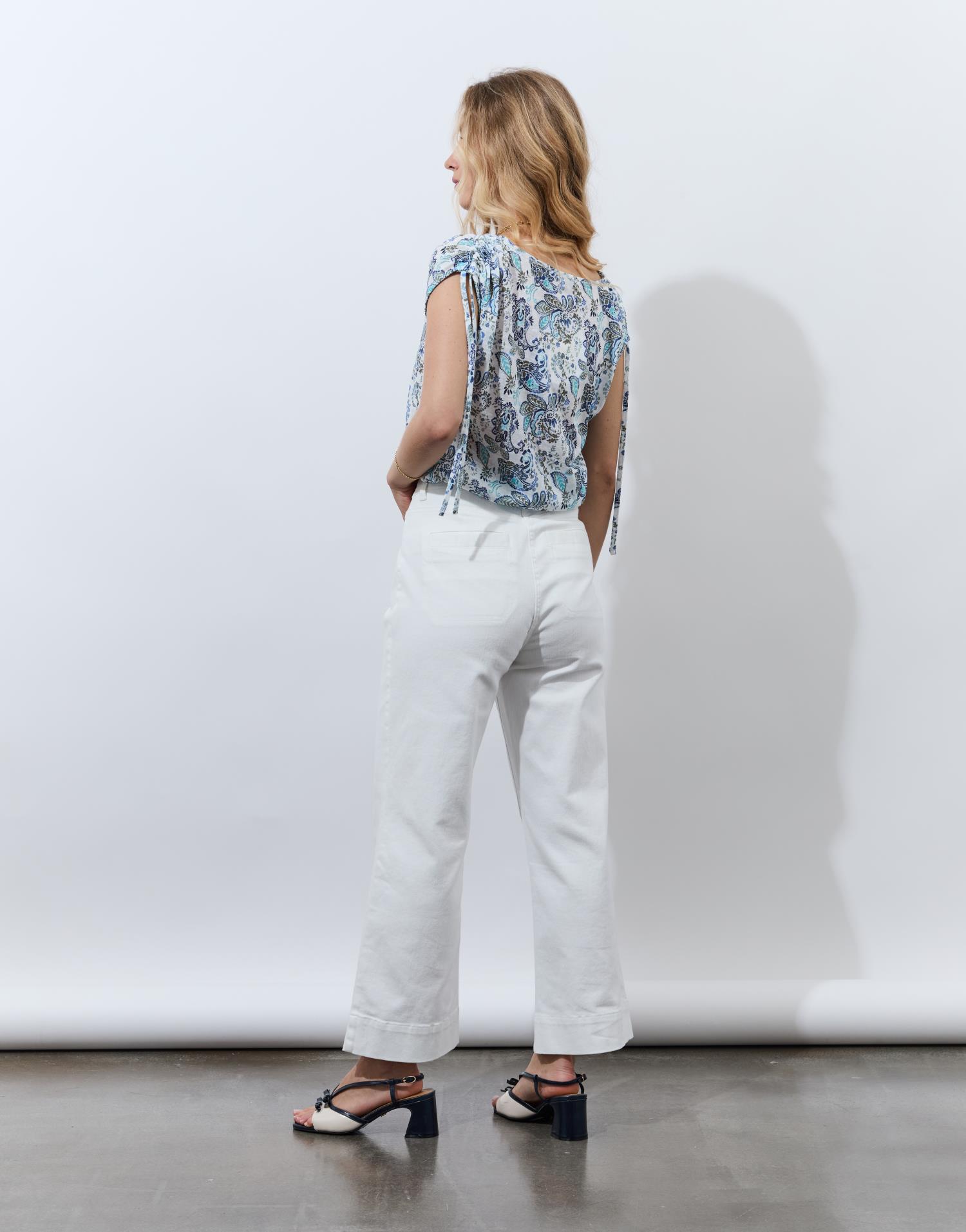 Pantalon cropped Wide uni