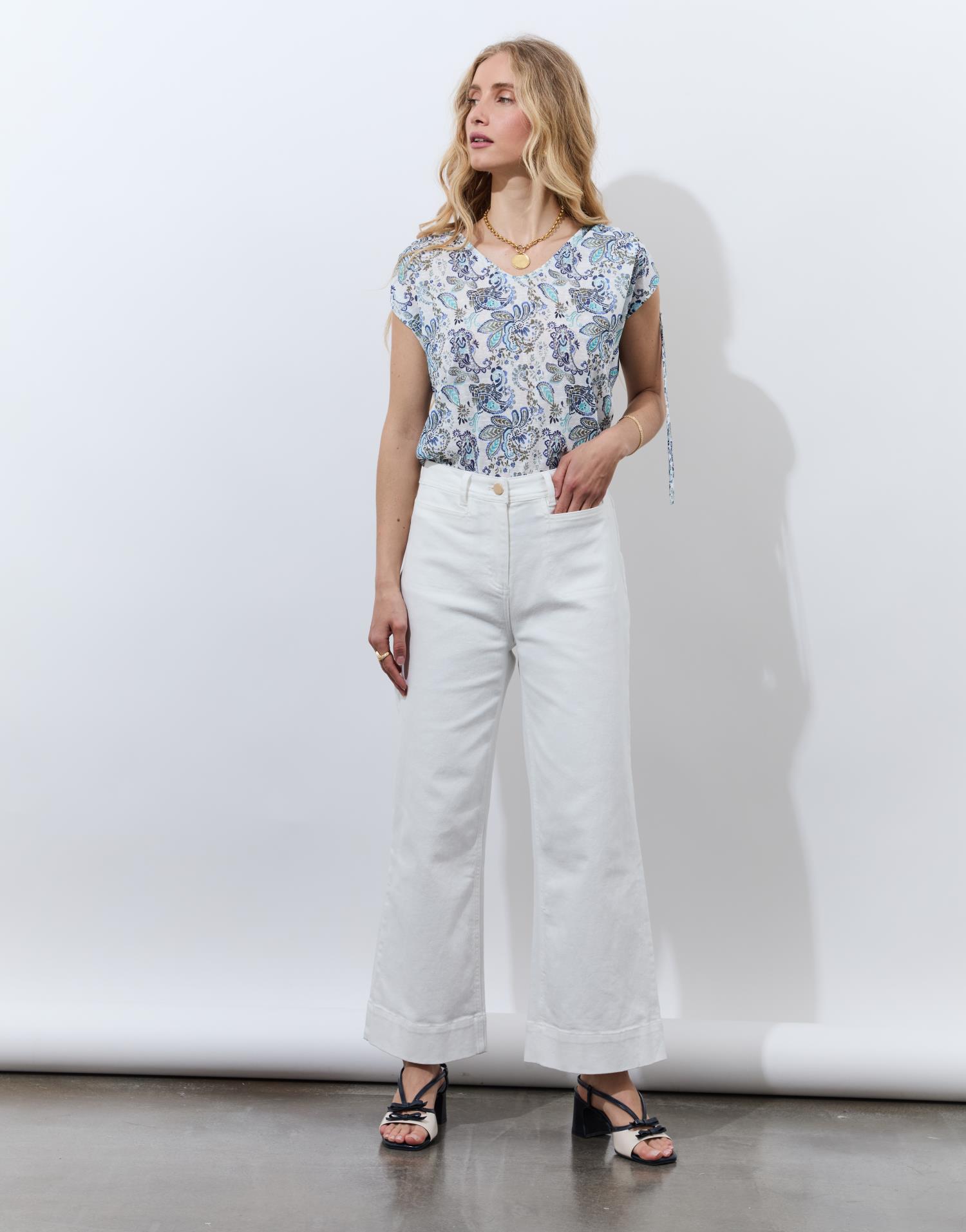 Pantalon cropped Wide uni