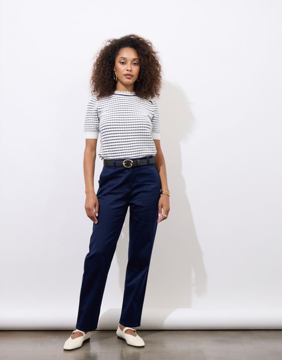Pantalon 7/8 cigarette uni