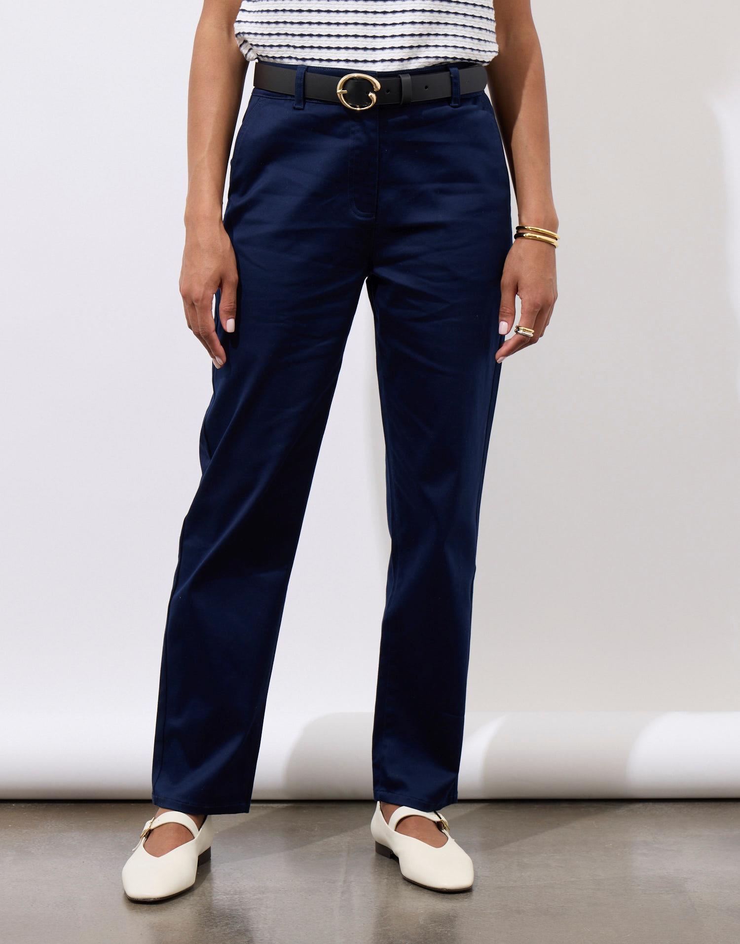 Pantalon 7/8 cigarette uni