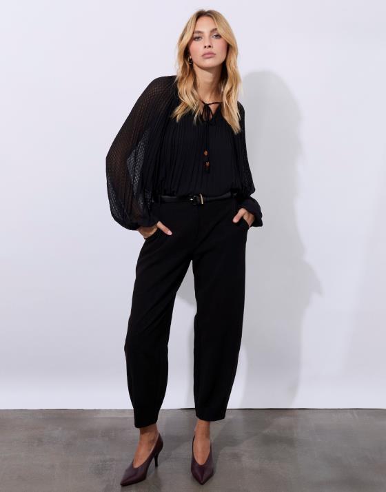 Pantalon 7/8 rond uni