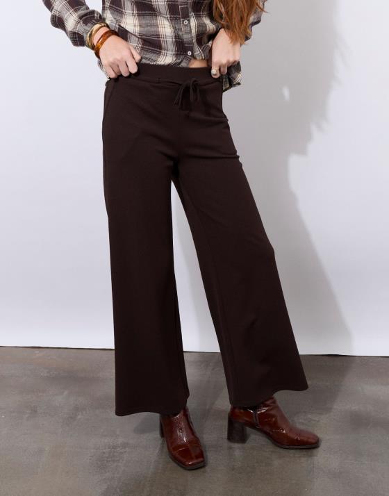 Pantalon 7/8 large uni