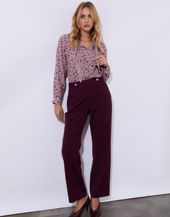 Pantalon long droit uni