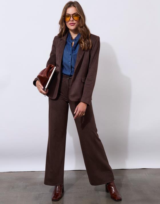 Pantalon long large uni
