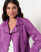 Veste mi-longue unie