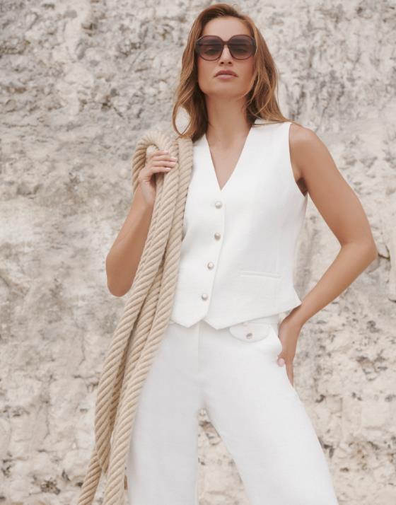 Gilet court uni