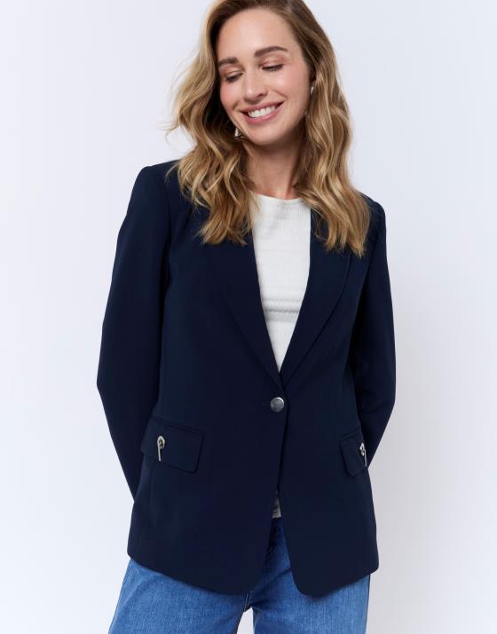 Veste longue unie