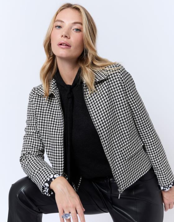 Veste courte jacquard